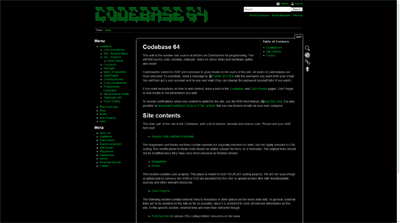 Codebase64 - Screenshot taken in March 2024