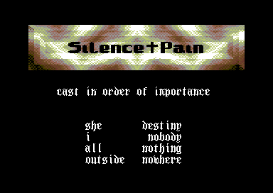 Silence and Pain - C64 Demo by Oxyron