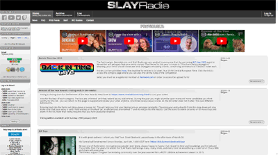 SLAYRadio - Screenshot taken in March 2024